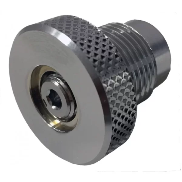 Bouchon de protection DIN mâle 300 bar en laiton chromé