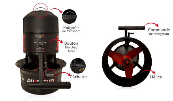 SCOOTER DE PLONGEE SPORT DIVERTUG